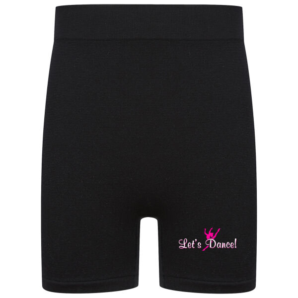Let's Dance Kids Cycling Shorts - Black Thumbnail